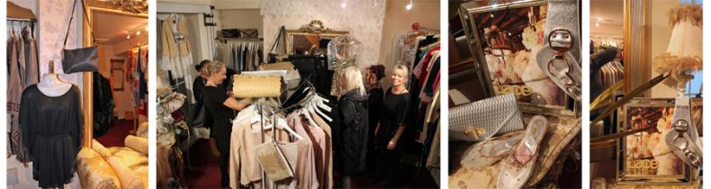 Downstairs in the boutique has been transformed with the arrival of new day wear concession "LACE" by London stylist Carol Ives